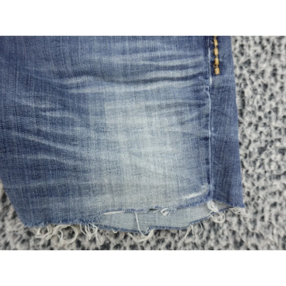BKE Kate Denim Shorts‎ Womens 29 Blue Distressed Cut Off Stretch Medium Wash
